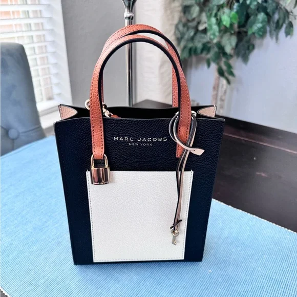 Marc Jacobs Mini Grind Colorblock Leather Tote Crossbody Bag. - Picture 4 of 11